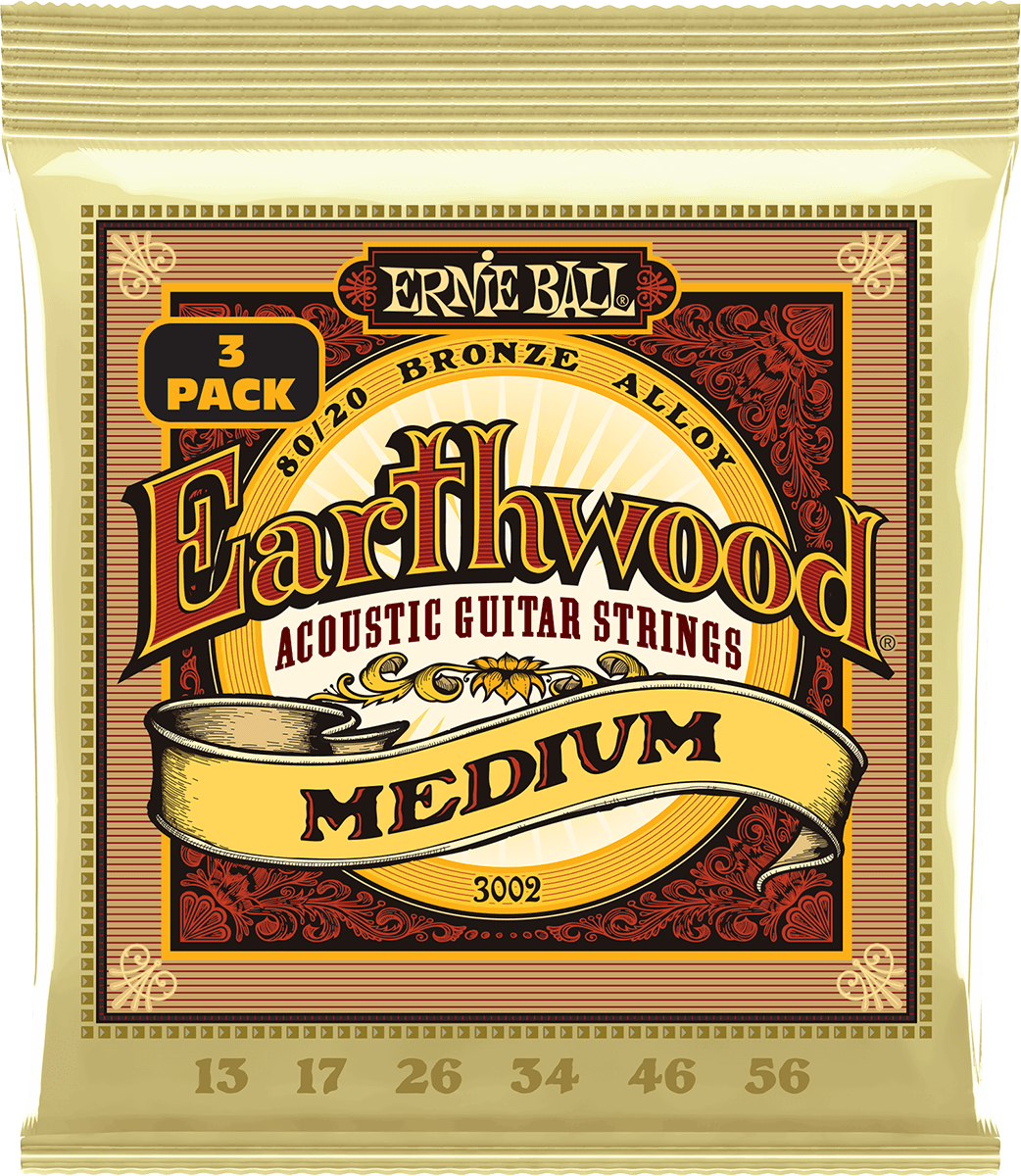 CORDES EARTHWOOD 80/20 BRONZE MEDIUM 13-56 - PACK DE 3