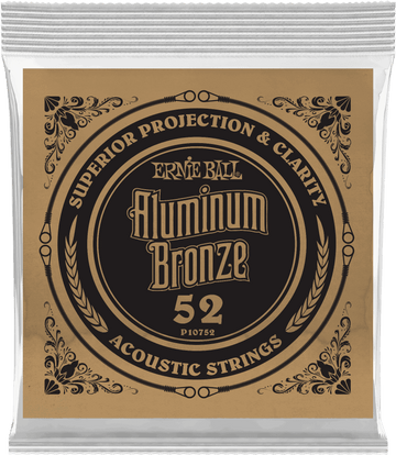 .052 ALUMINUM BRONZE WOUND ACOUSTIC GUITAR STRINGS