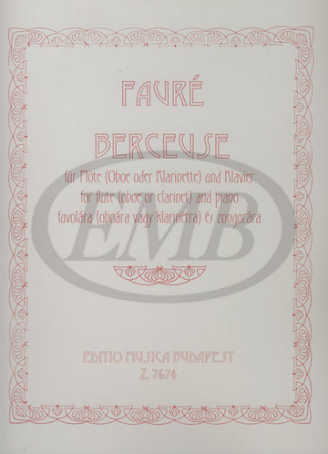 FAURE G. - BERCEUSE OP. 16 - FLUTE ET PIANO