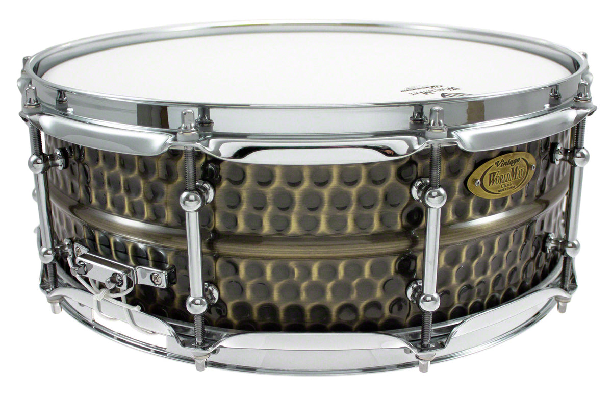 BKH-5014SH - BLACK DAWG 14" X 5" SNARE DRUM - HAMMERED BRASS SHELL