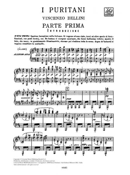 Bellini V. - I Puritani - Chant et Piano