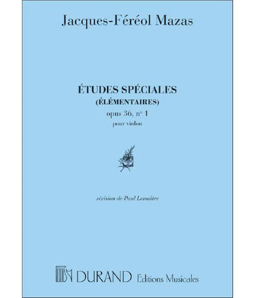 Mazas - Etudes Speciales 1 Op 36 - Violon