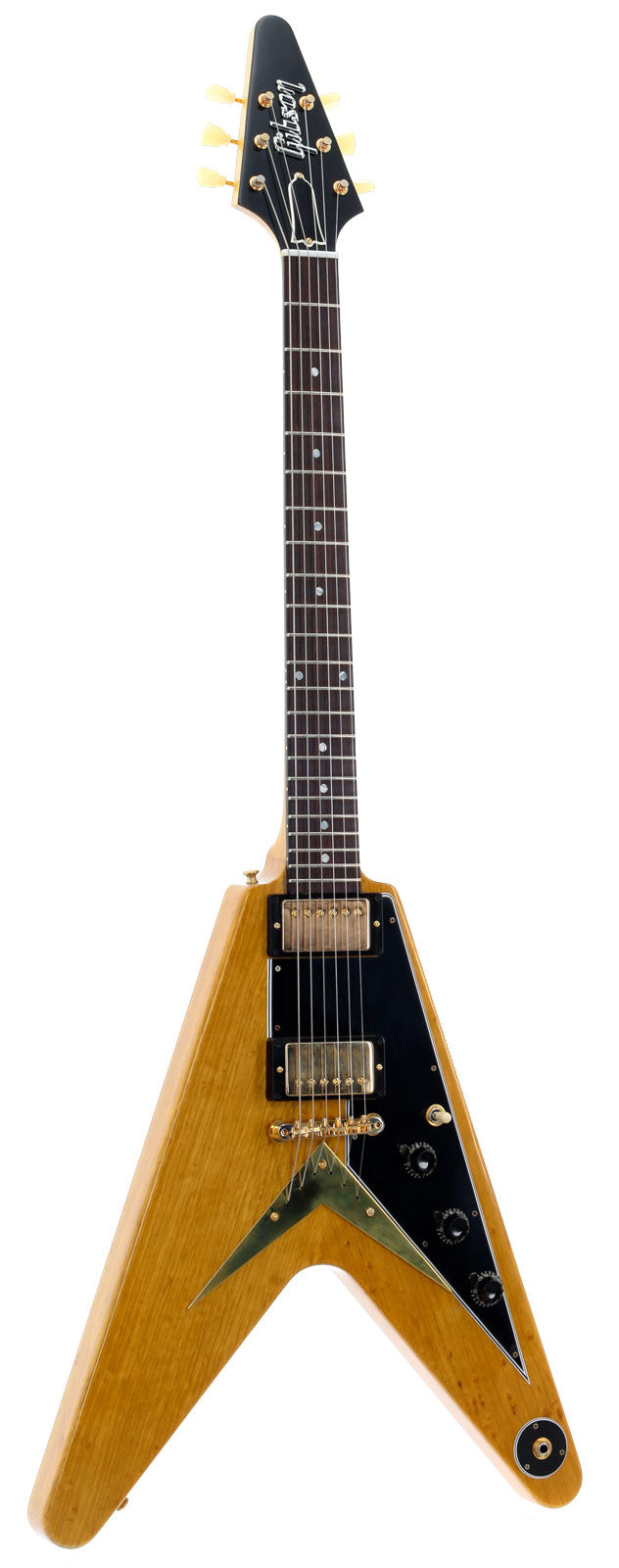 Flying V Korina 1958 Schwarzes Schlagbrett Natur CS HRC #82997