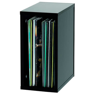 Record Box Schwarz 55 Schallplatten