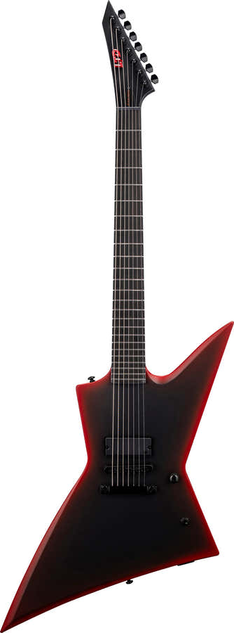 EXL-7 Bariton Black Metal Red Burst Satin