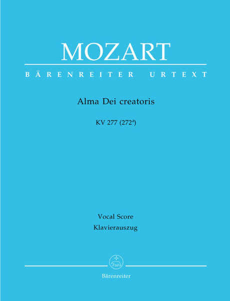 Moz W.A. - Alma Dei Creatoris Kv 277 (272A) - Ch Piano
