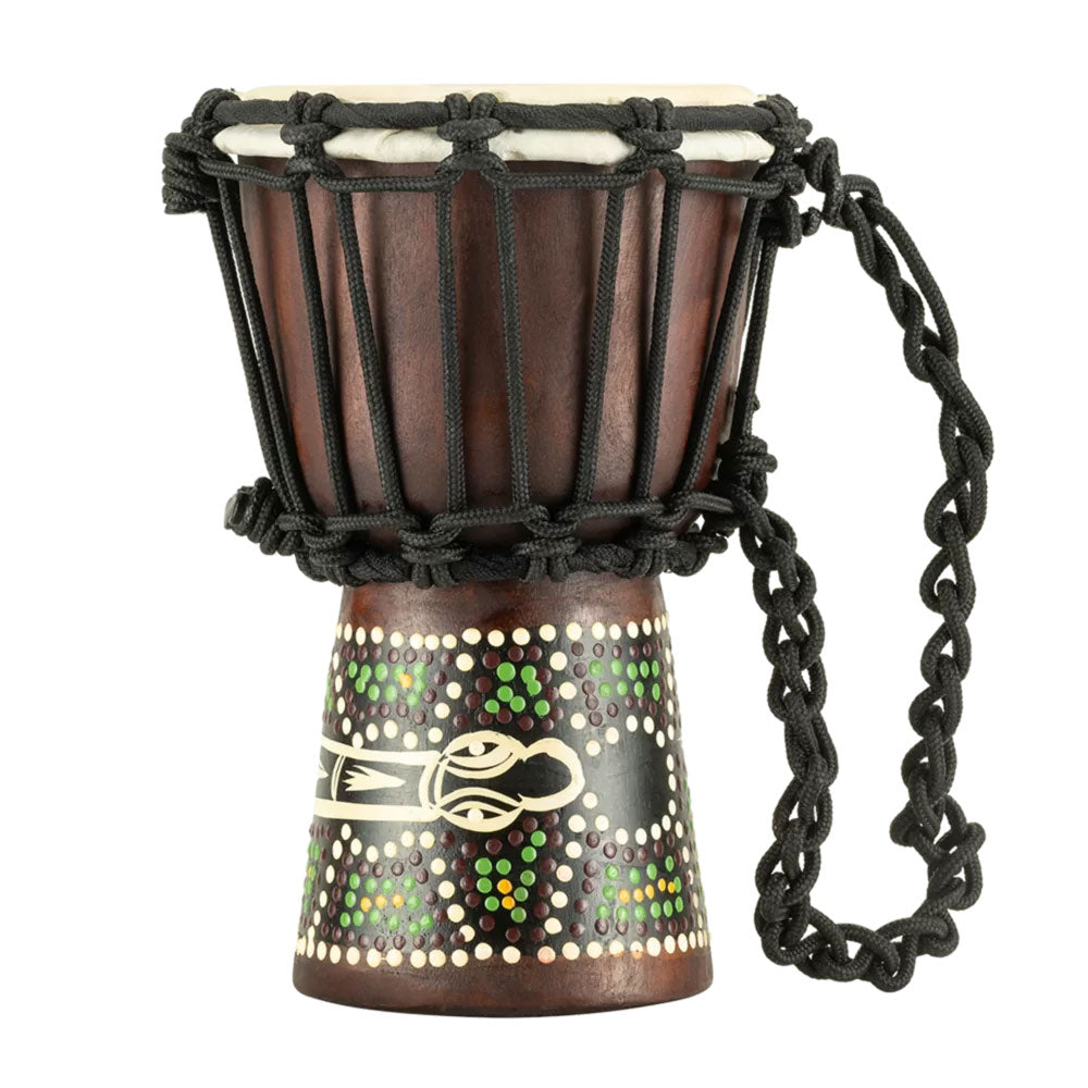 Djembe XX Small Dunkles Schlangendesign