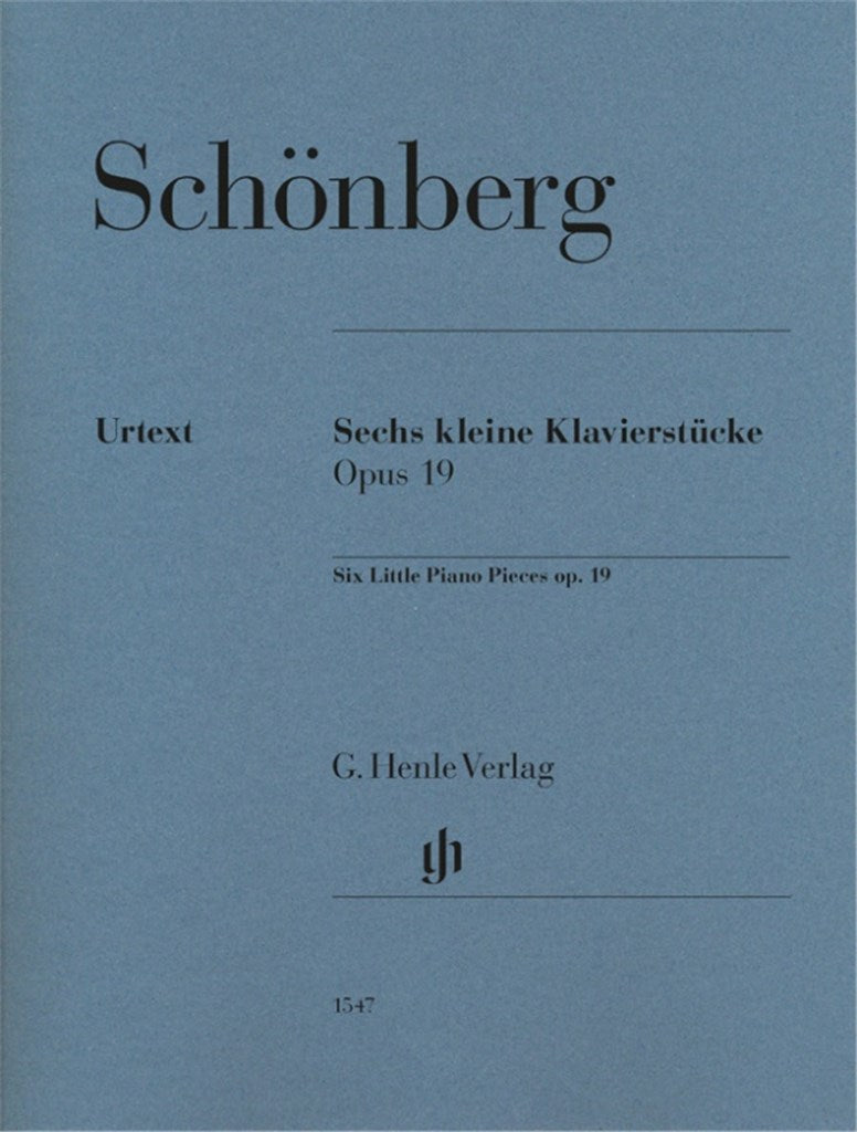 Schonberg Arnold - Sechs kleine Klavierstücke Op.19