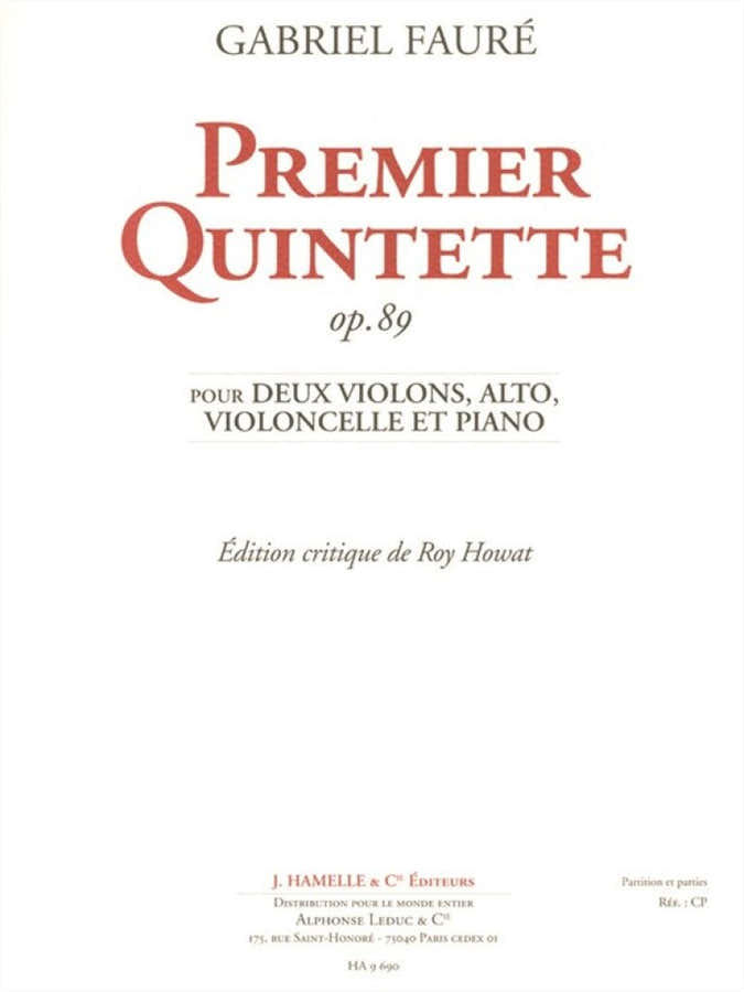 Faure Gabriel - Quintette N°1 Op.89 - Dirigent & Stimmen