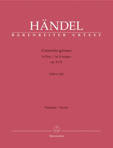 Händel G. F. - Conc. Grosso op.6/11A-dur - Conducteur