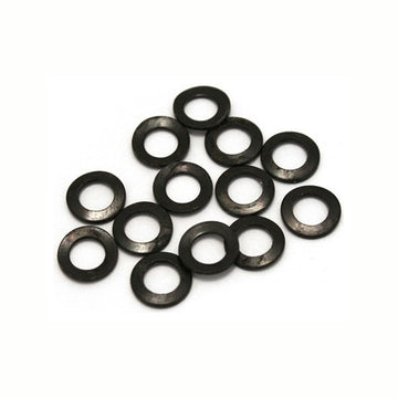 Metall-Federringe für Gitarre schwarz 12er-Pack