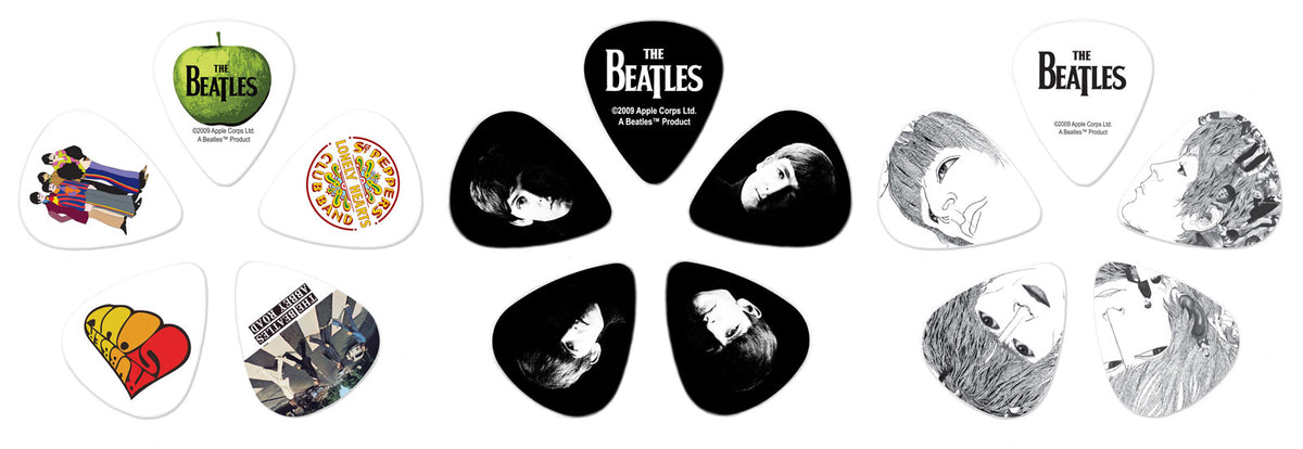 Beatles Signature Gitarrenplektrum-Dosen Logo 15 Plektren