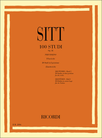 100 Studi Op. 32 per Violino - Volume 1