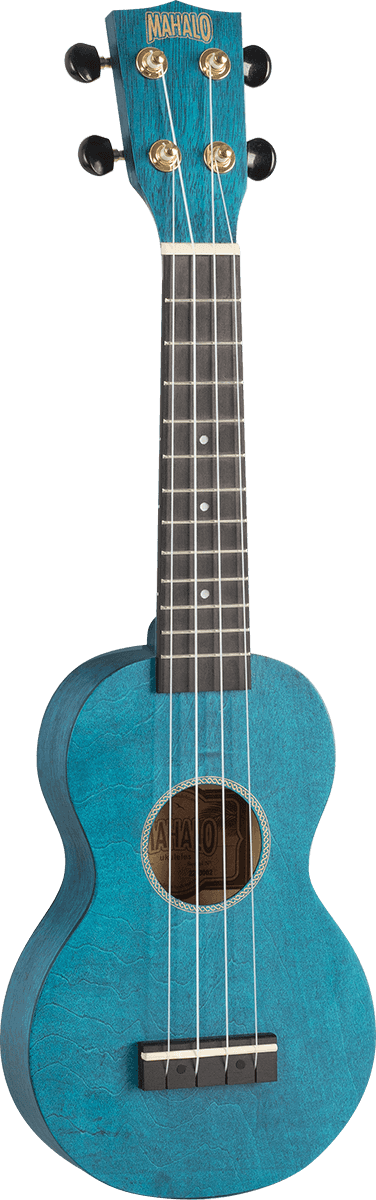 Mahalo Ukulele Sopran Slim Satinblau + Tasche