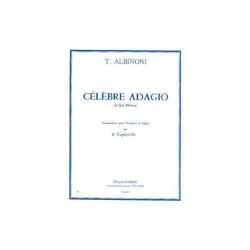 Combre Bach J. S. - Albinoni T. - Adagio - Trompette et Piano