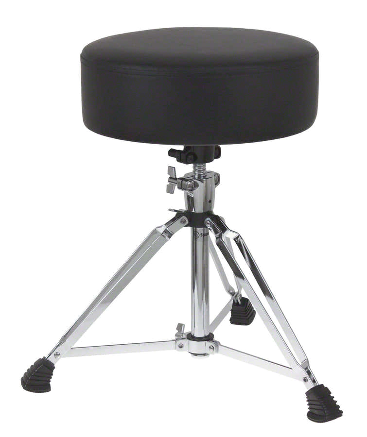 DTHR1 Pro Schlagzeughocker Runde Sitzfläche Doppelte Basis Gewindestange
