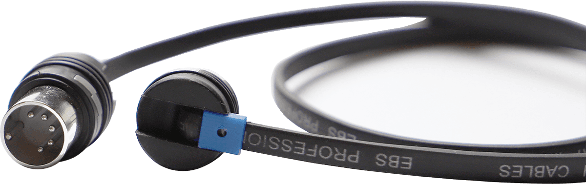 Kabel MIDI BlueDot flach mit flexiblem Kopf 28 cm