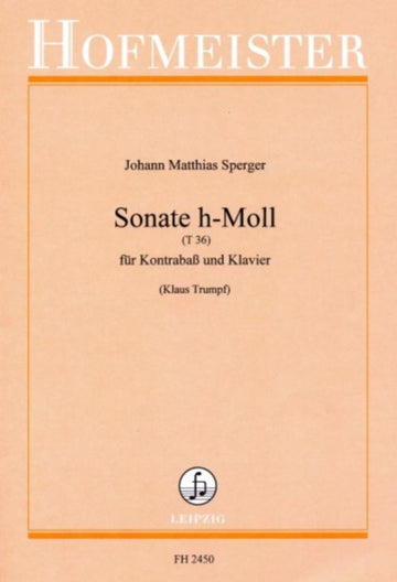 Sperger J.M. - Sonate h-Moll - Kontrabass & Klavier