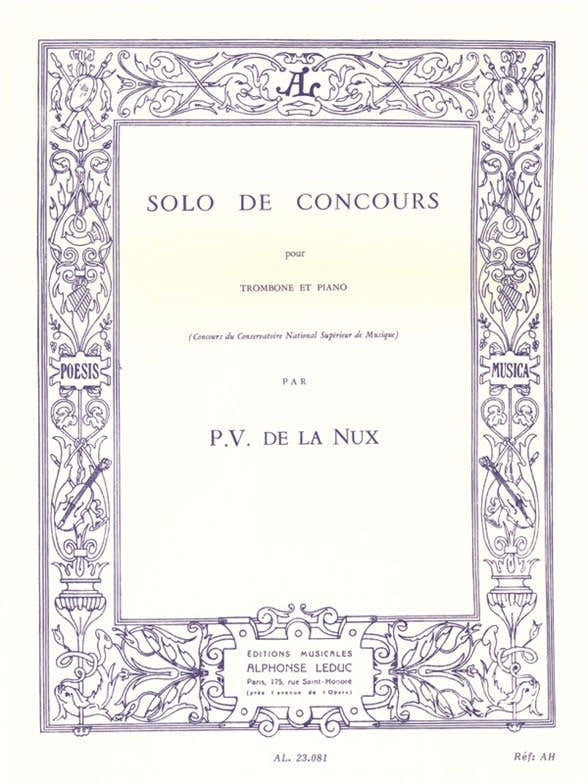 Solo de Concours pour trombone et piano