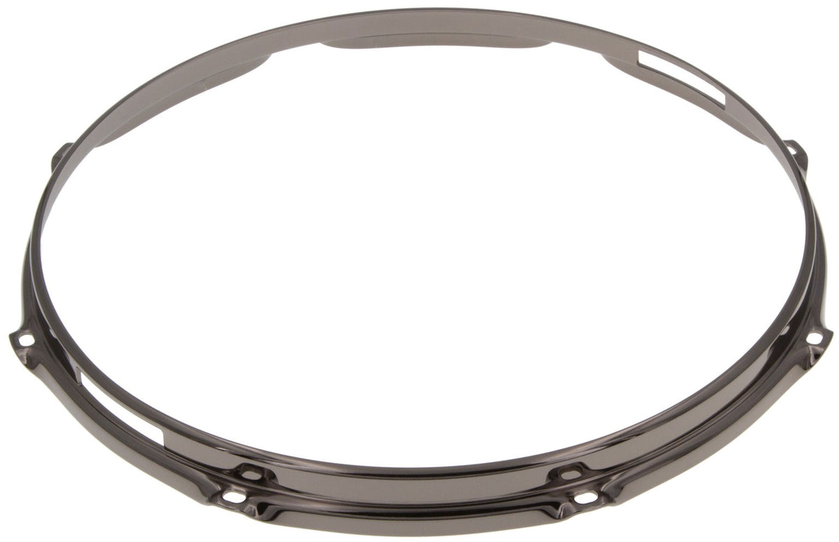 HS23-14-8SBK - 14" Spannreifen Snareunterseite 8-Loch Schwarze S-Stil dreifache Flansch 2.3mm
