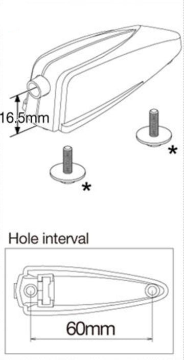 MSL60B - BASS DRUM LUG (HOLE INTERVAL 60MM)