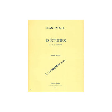 CALMEL JEAN - ETUDES (18) - CLARINETTE
