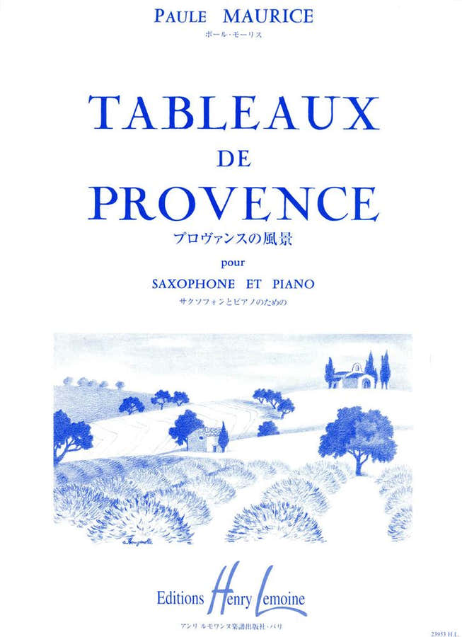 MAURICE PAULE - TABLEAUX DE PROVENCE - SAXOPHONE PIANO