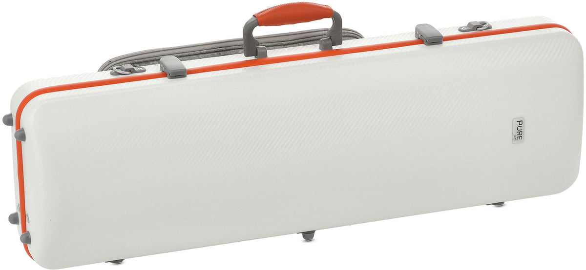 Gewa VIOLIN CASE POLYCARBONATE FUN 4/4 - 1/2 WHITE / ORANGE