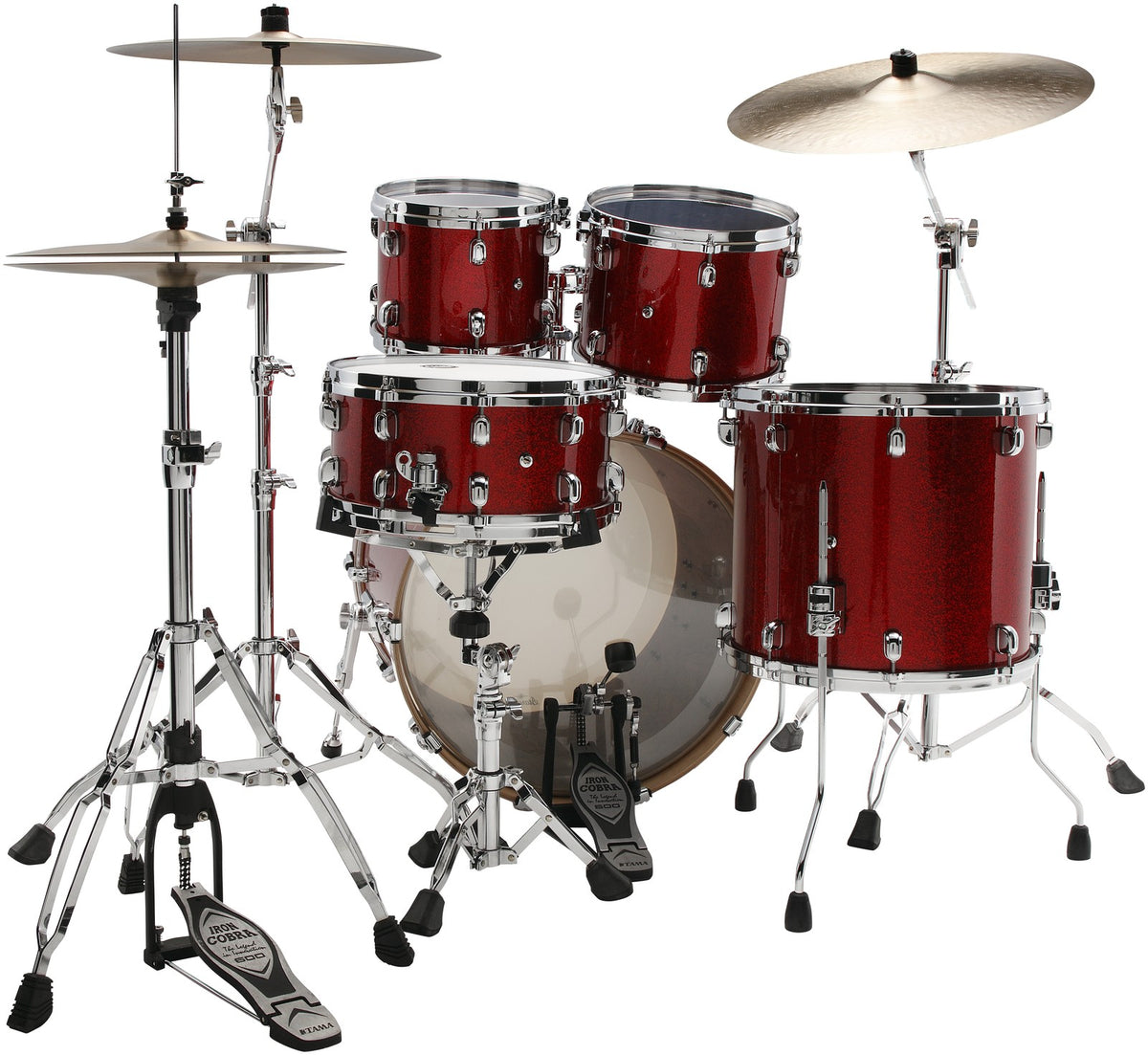 WBR42S-GRS - Starclassic Walnut/Birch Stage 22" Granatrot mit Glitzereffekt