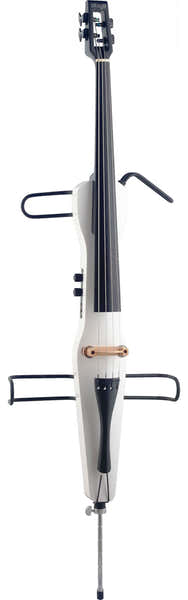 Stagg Ecl 4/4 WH Cello + Tasche/Bogen WH