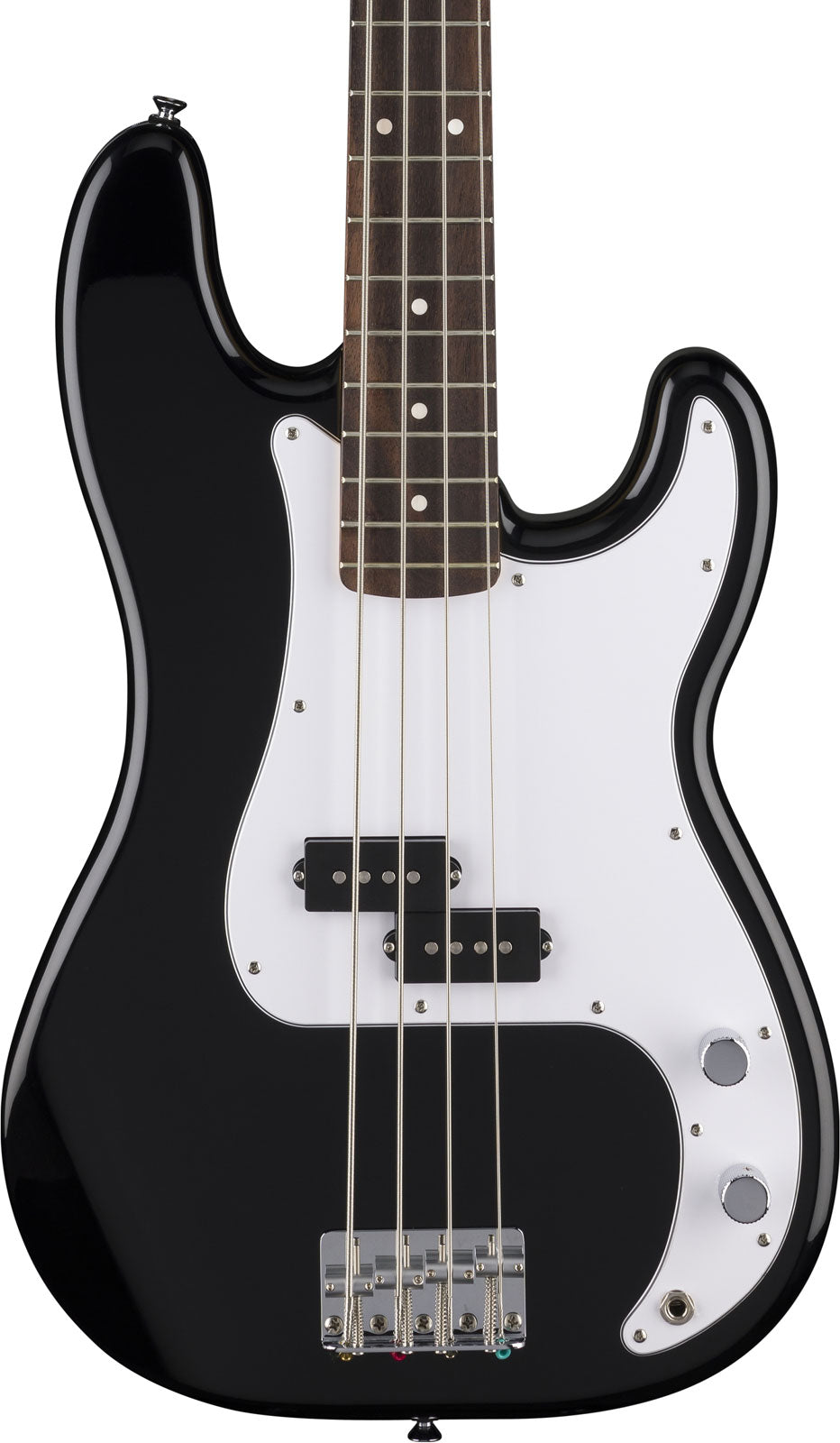 Standard Precision Bass LRL weißes Schlagbrett Schwarz