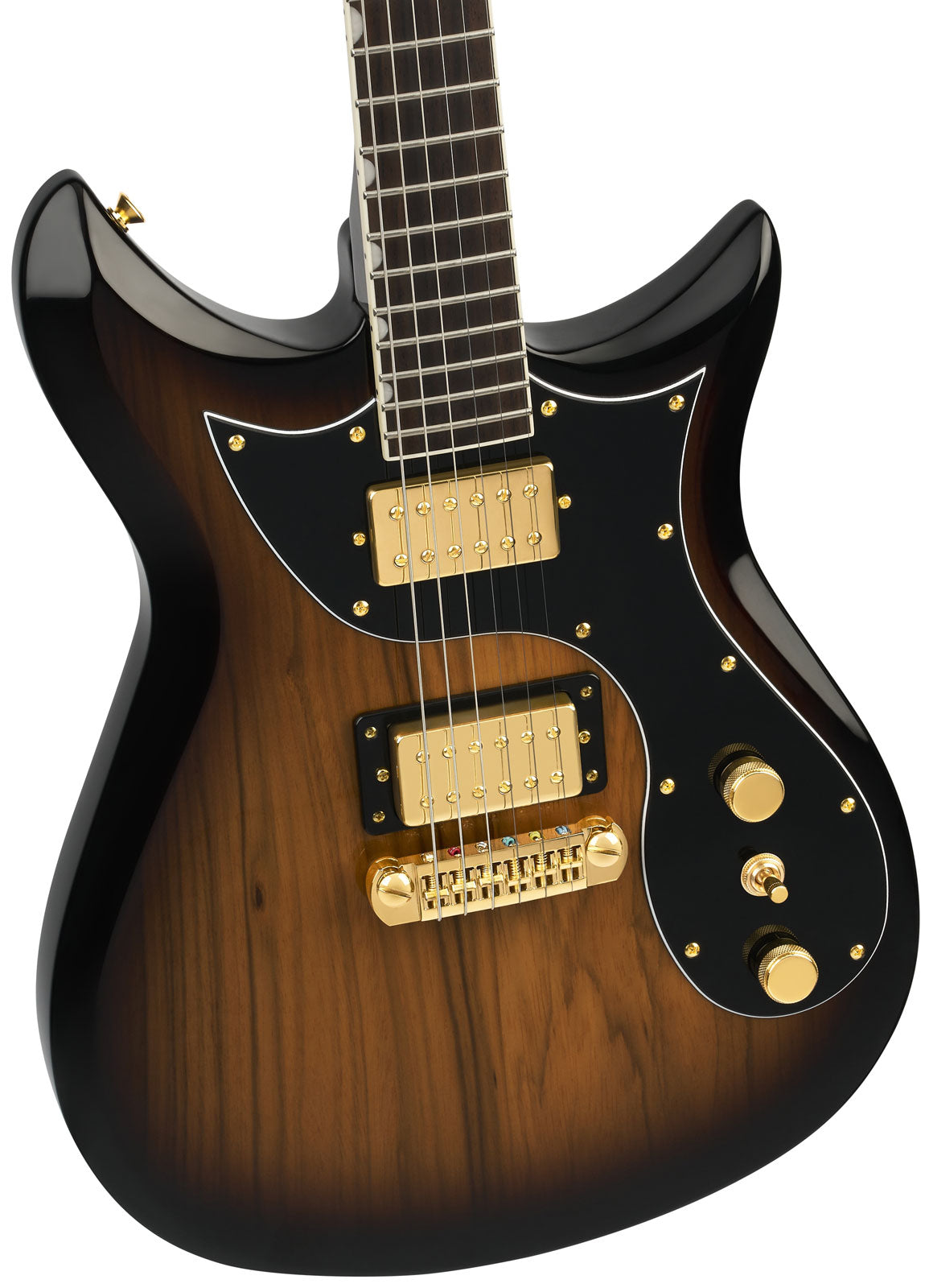 LTD Electromatic Black Limba CVT, RW Sunburst