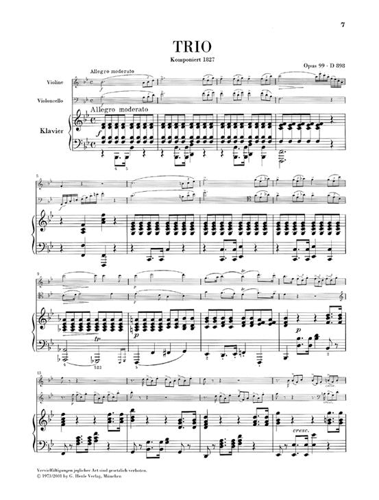 Schubert F. - Piano Trios