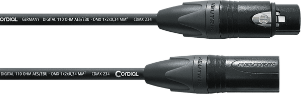 Cordial DMX-KABEL 3-POLIG 1 M