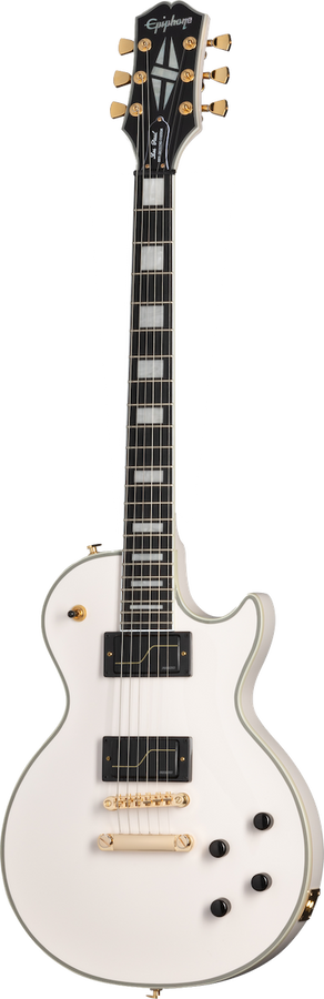 Les Paul Custom Origines Signatur Matt Heafy Knochenweiß Ibg