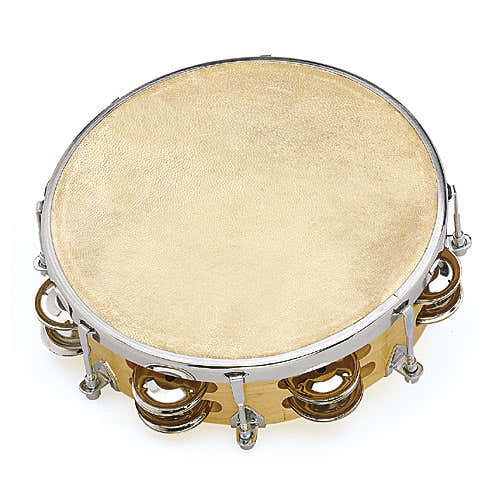 Tamburin Naturfell 20 CM + Schellen