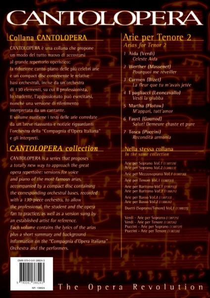 CANTOLOPERA: ARIE PER TENORE VOL. 2 + CD