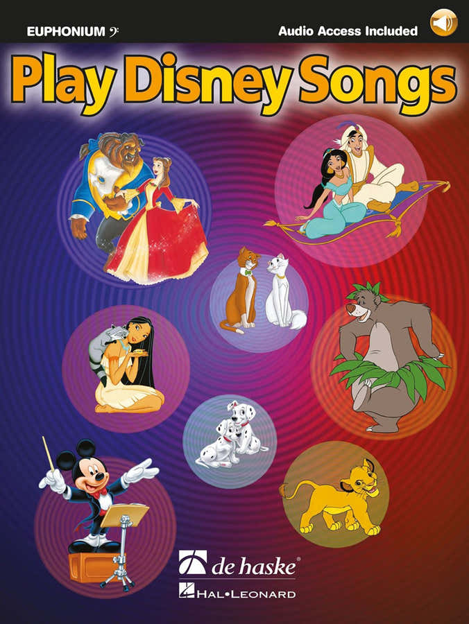 PLAY DISNEY SONGS - EUPHONIUM CLE DE FA + AUDIO EN LIGNE