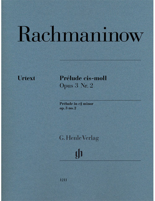 Henle Verlag Rachmaninov S. - Prelude CIS-moll Op.3 N°2