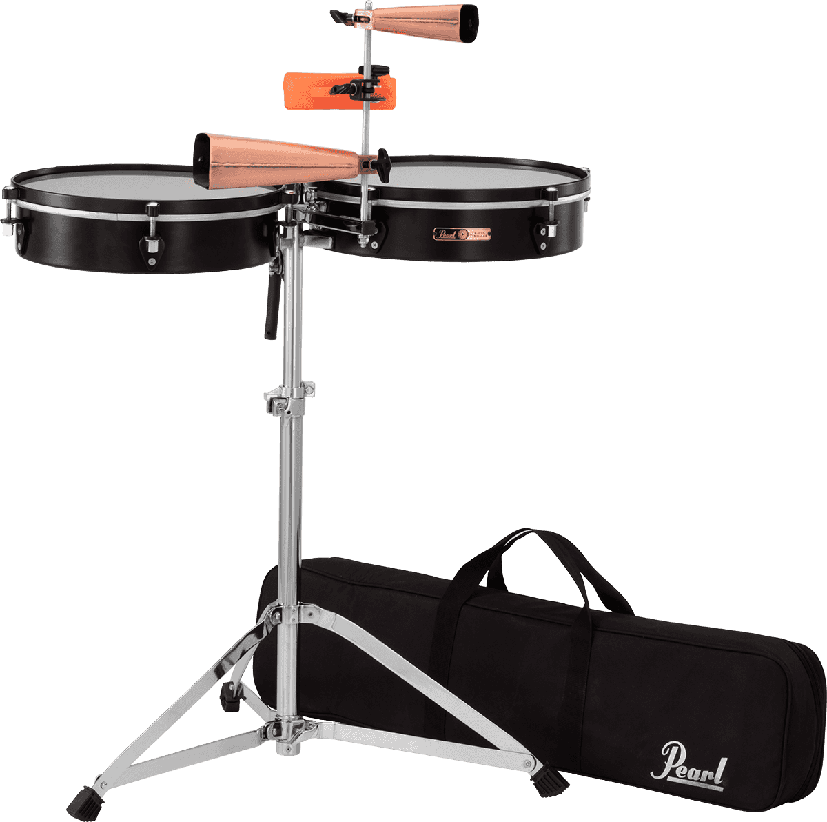 TRAVEL LATIN TIMBALES WITH STAND 14 AND 15