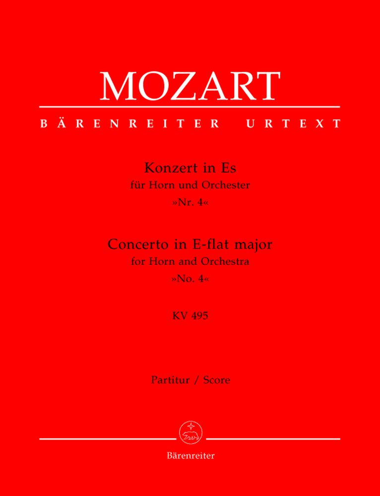 MOZART W.A. - CONCERTO N°4 EN MIB MAJEUR KV 495 POUR COR ET ORCHESTRE - CONDUCTEUR