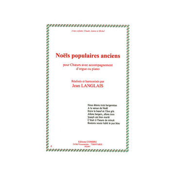 Langlais - Noëls Populaires Anciens - Choeur et Orgue Ou Piano