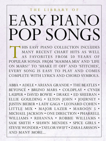 The Library Of Easy Piano Pop Songs