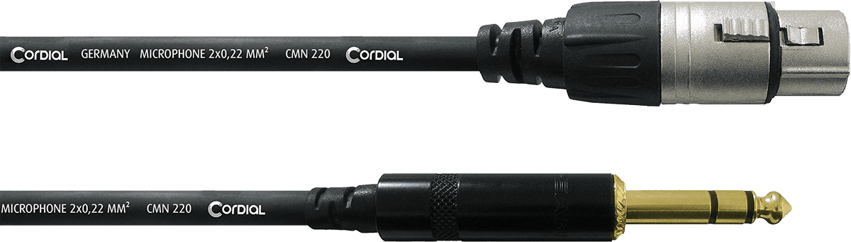 Stereo-Audiokabel XLR-Buchse/Stereo-Klinke 3 M
