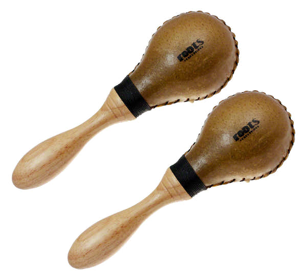 Roots Percussion TRADITIONAL RAWHIDE MARACAS - MEDIUM 18CM - PAIR