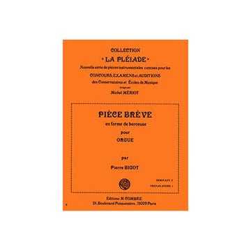 Bigot - Pièce Brève En Forme Berceuse - Orgel