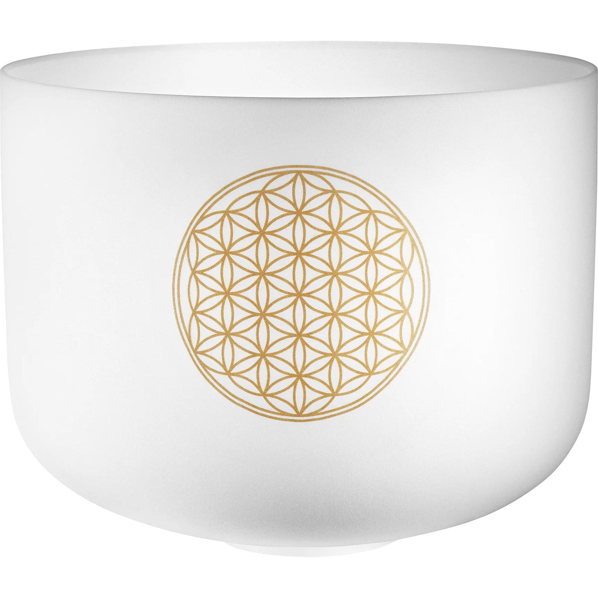 16" Flower of Life Crystal Singing Bowl 128 Hz / C3
