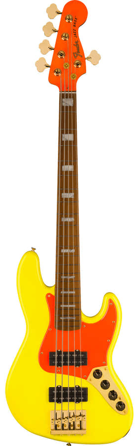 Jazz Bass V Signature Mononeon MN Neon Yellow