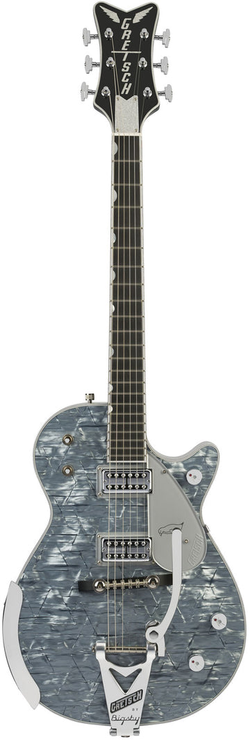 G6134T-58 LTD Penguin String-Thru Bigsby Ebo Hellblau-Perlmutt