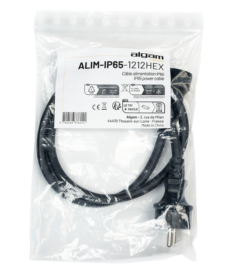 IP65-Netzkabel für IP Par 1212 Hex